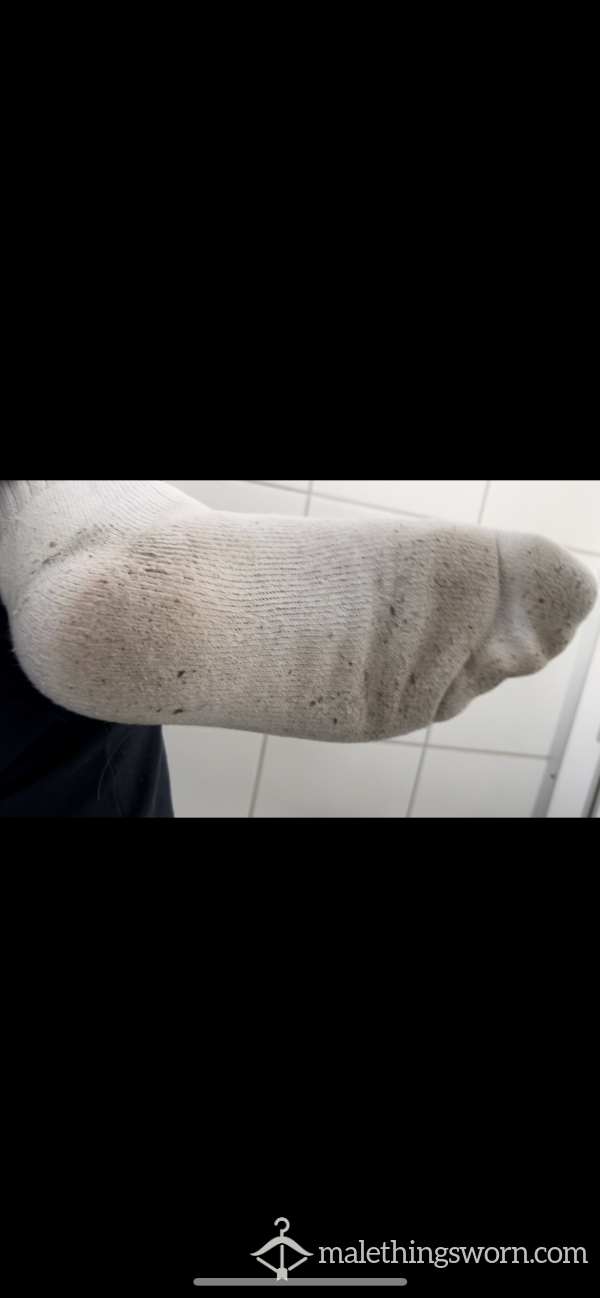 Worn White Socks