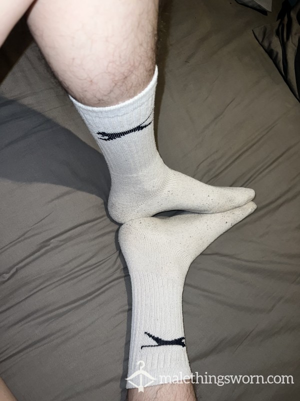 Worn White Socks