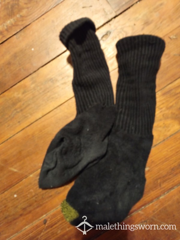 Worn Work Boot Socks. Smelly And Sweaty