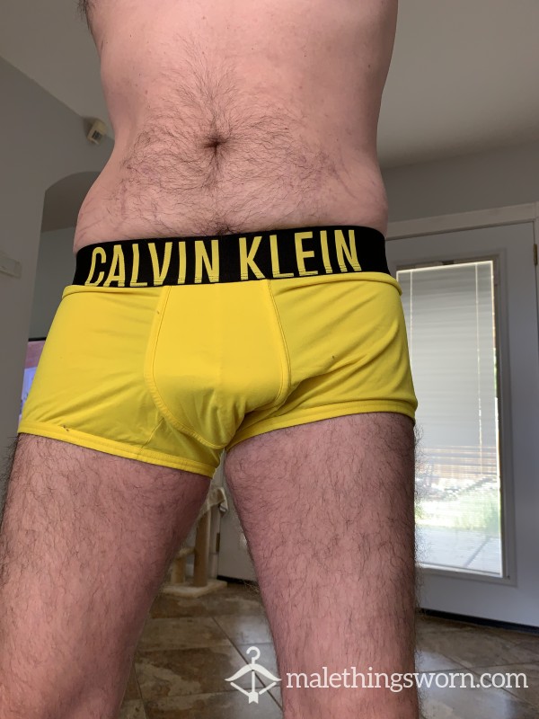 *SOLD* XL Calvin Klein Yellow Boxer Briefs