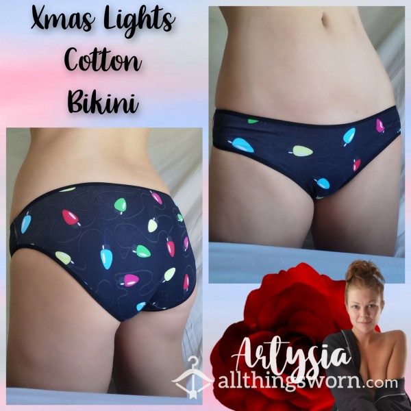 Xmas Lights Cotton Bikini