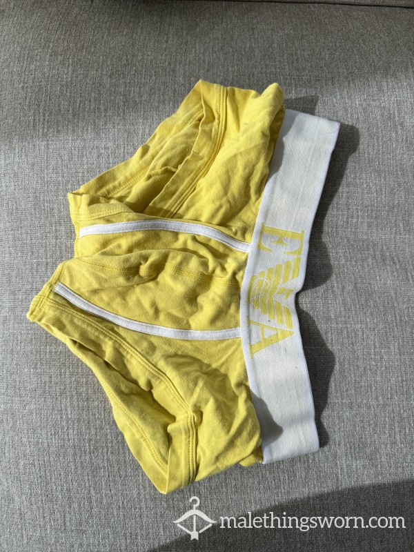 Yellow Emporia Armani Underwear