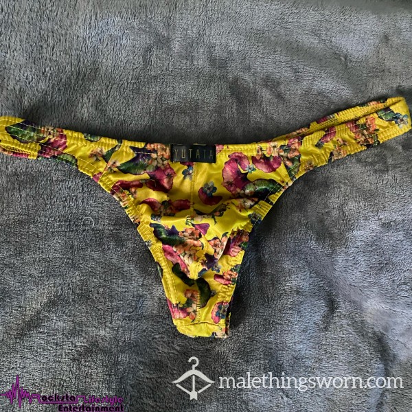 Yellow Floral Briefs