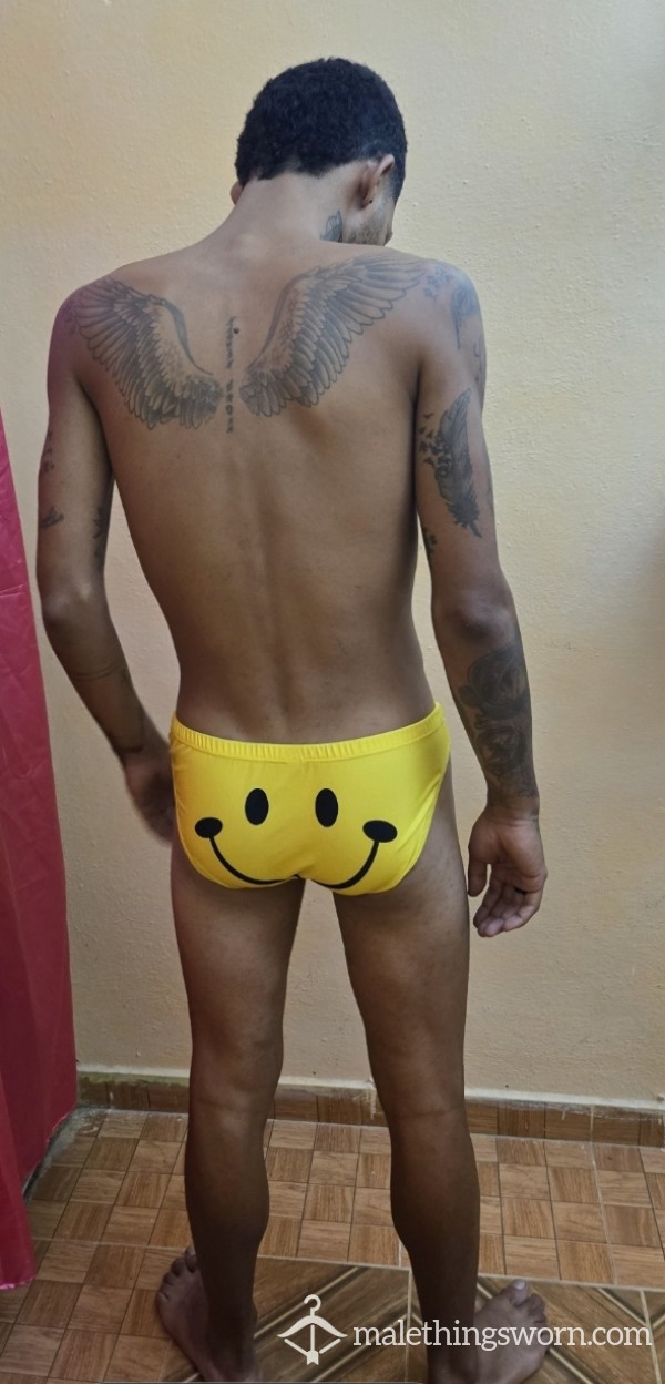 Yellow Happy Smile Swimwear
