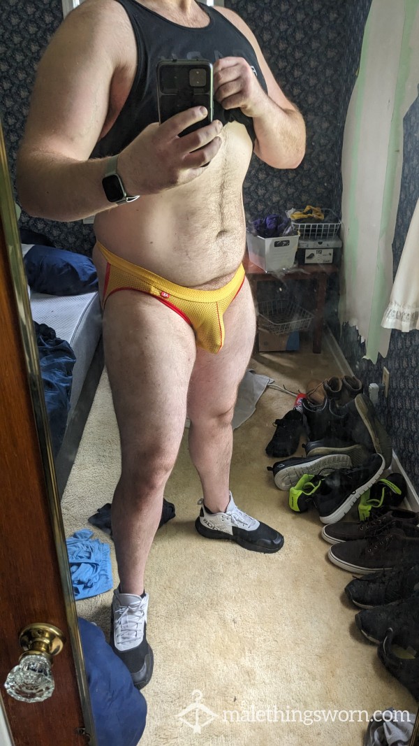 Yellow Jock, XXL Comes With 2 Work Outs And Open To Customizations!!
