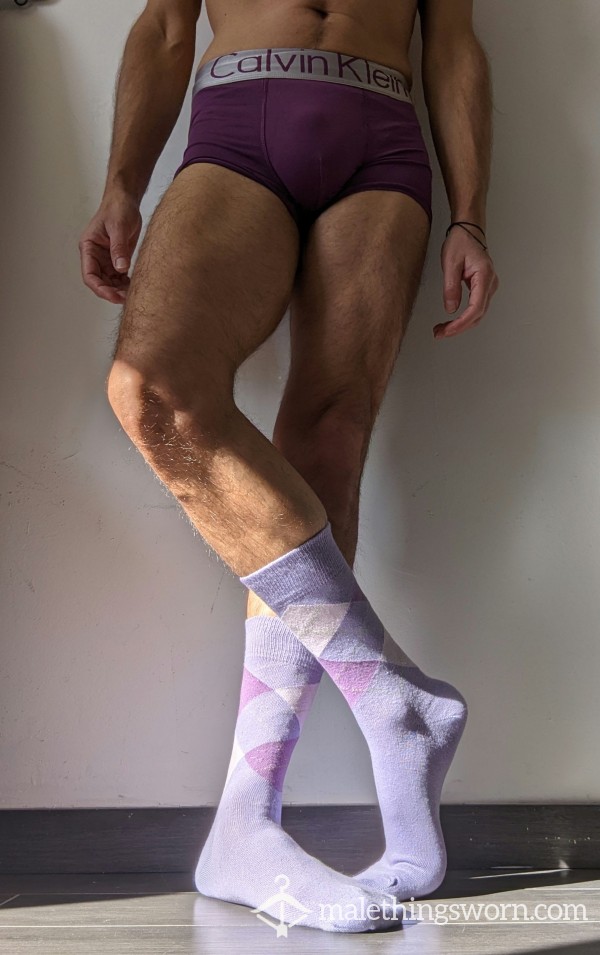 Yogi's Matching Purple Boxer Briefs And Socks